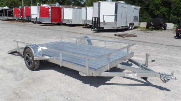 6.4'x12' All Aluminum Straight Utility Trailer 3500 lb Axle - Image 3