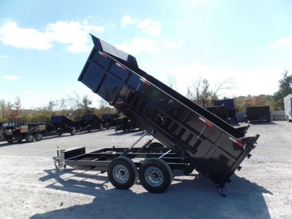 Hydraulic Dump Trailer 7x14 Landscape Equipment 3ft Sides - Image 13