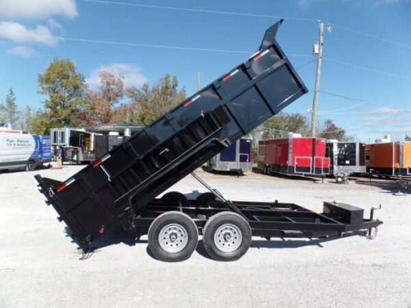 Hydraulic Dump Trailer 7x14 Landscape Equipment 3ft Sides - Image 8