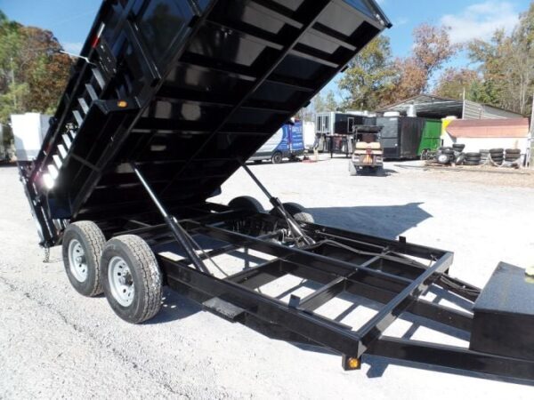 Hydraulic Dump Trailer 7x14 Landscape Equipment 3ft Sides - Image 10