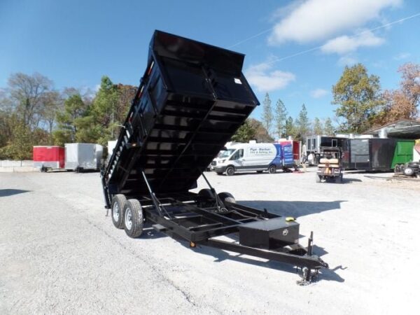 Hydraulic Dump Trailer 7x14 Landscape Equipment 3ft Sides - Image 12