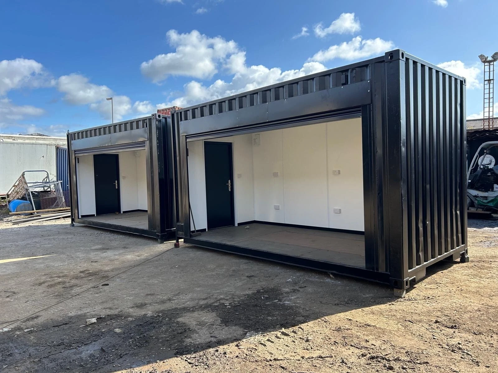 16ft x 8ft Roller Shutter Shipping Container – Secure Steel Storage Unit